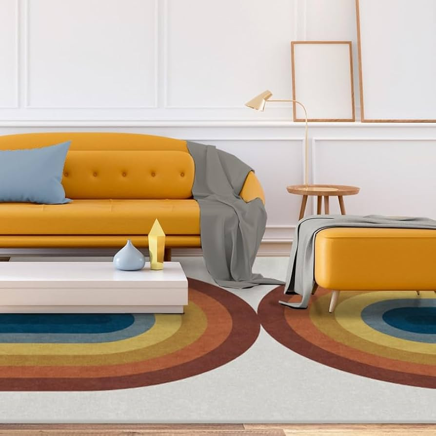 RUGGABLE Washable Modern Area Rug – Absida Rainbow 9x12, Stain-Resistant, Non-Slip – Large Ma... | Amazon (US)