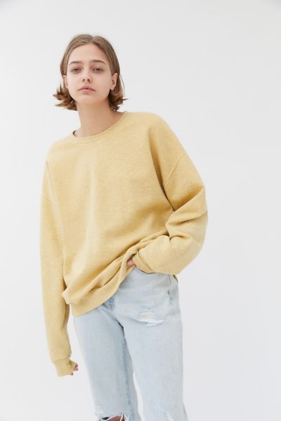 Urban Renewal Recycled Overdyed Heathered Crew Neck Sweatshirt | Urban Outfitters (US and RoW)