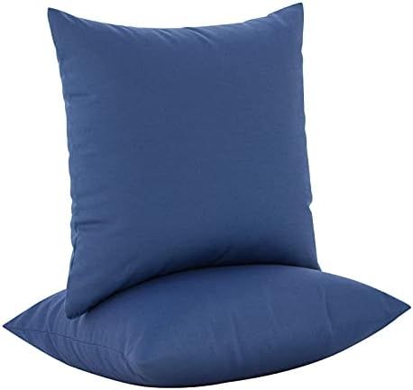 Pack of 2 Patio Furniture Pillows, Includes Pillow core and Pillowcase, Outdoor Indoor Decorative Th | Amazon (US)