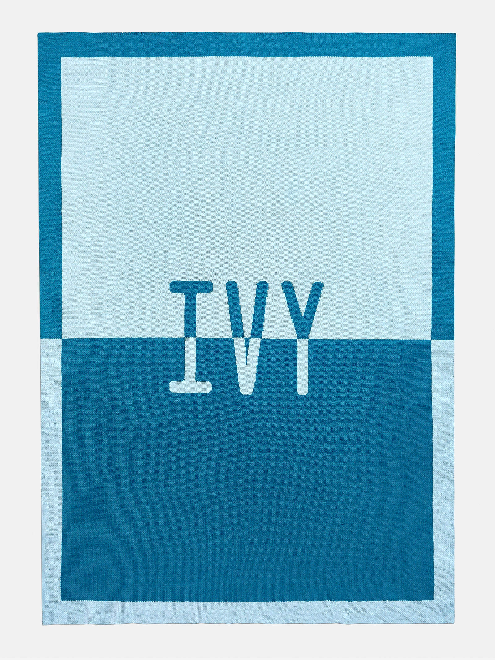 Spell It Out Custom Blanket - Turquoise/Blue | BaubleBar (US)