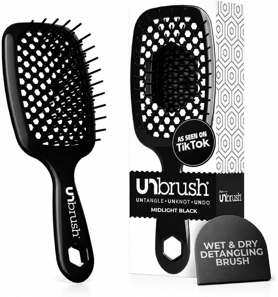 FHI Heat UNbrush Detangling Brush for Pain-Free Brushing on All Wet or Dry Hair Types \u2014 Dura... | Amazon (US)