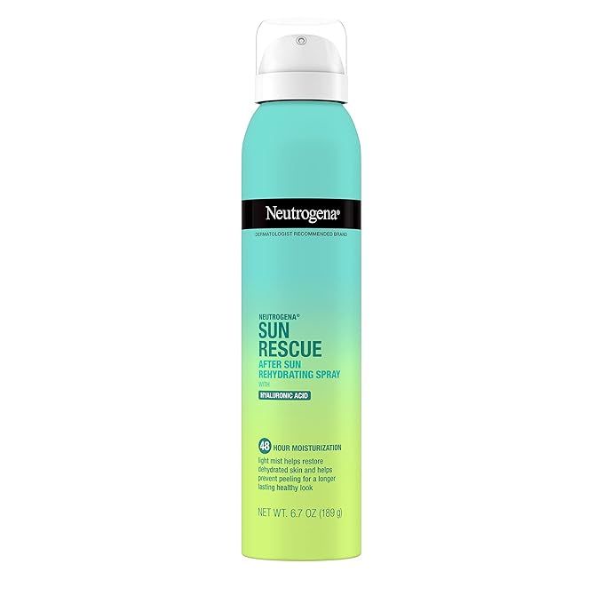Neutrogena Sun Rescue After Sun Rehydrating Spray with Hyaluronic Acid, Vegan and Lightweight 48-... | Amazon (US)