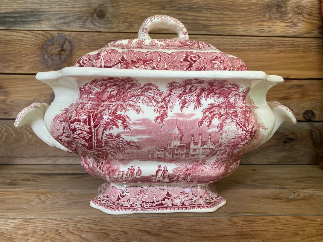 Gorgeous Vintage Masons vista Ironstone Soup Tureen With - Etsy | Etsy (US)