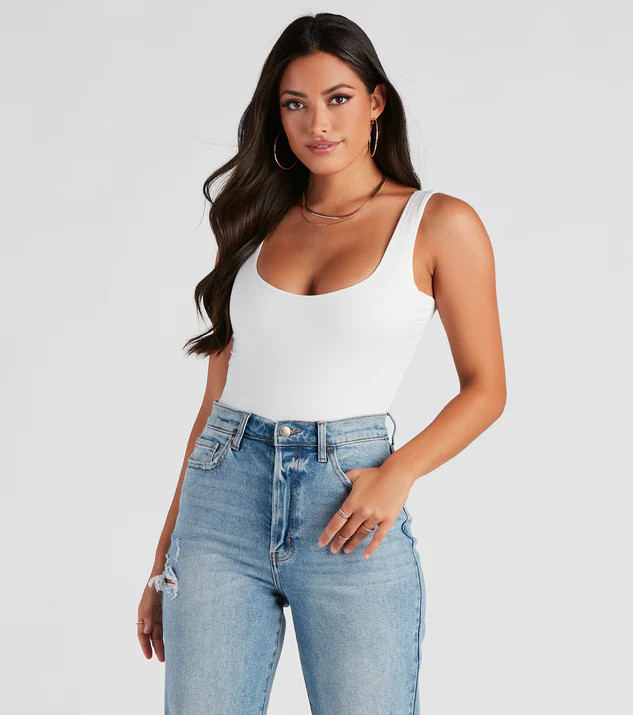 Staple Piece Scoop Neck Bodysuit | Windsor Stores
