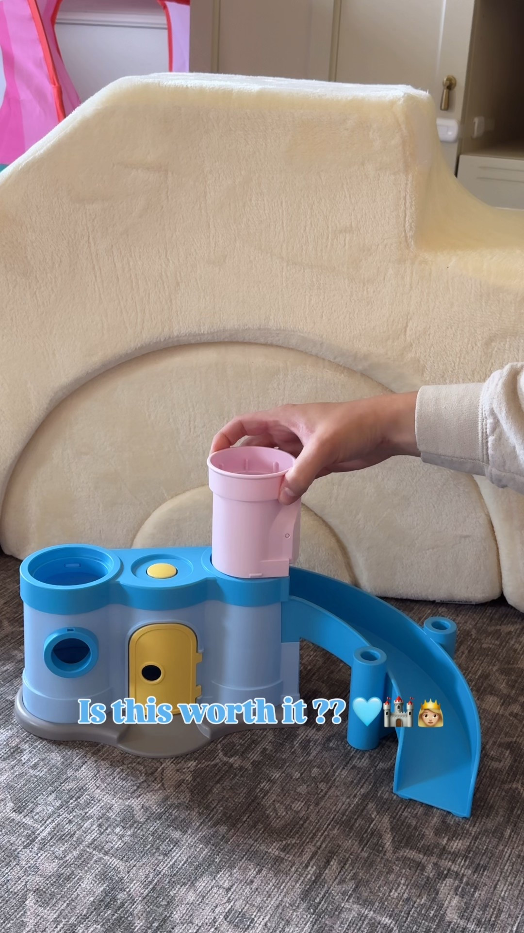 Toddler toys, toddler activities, princess castle, Cinderella castle, Amazon finds, Amazon toys, playmobil, toddler girl toys