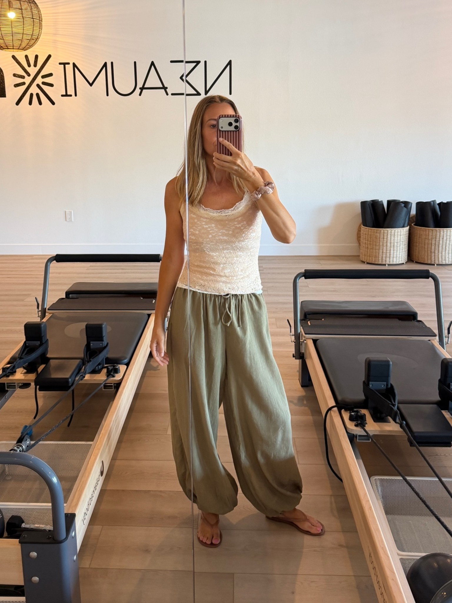 Pilates workout outfit 
Wearing size xs tops + xxs pants

#LTKootd #LTKActive #LTKfitnessgoals