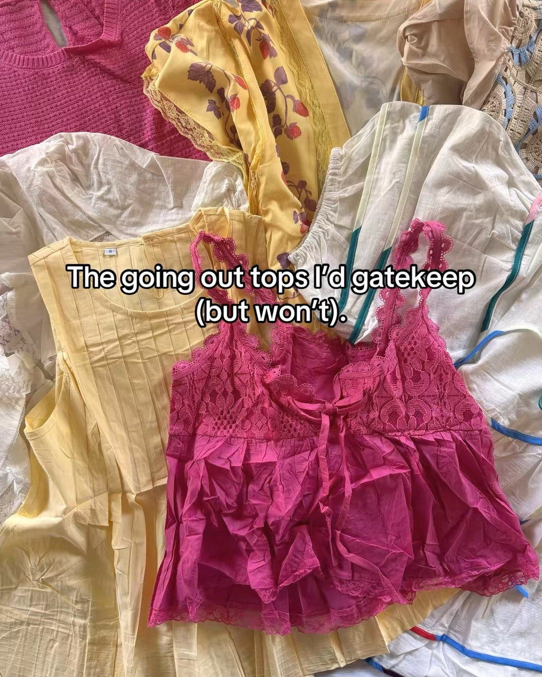 Fun Amazon tops I’m loving lately … great if you want to elevate your look or just take a break from loungewear 😅
✔️ Stayed true to size in everything
⚠️ Cropped pink tank: size up 1–2 sizes if you’re busty! 
Ps! The white FP dupe is no longer available in short sleeve but linked the long sleeve option! 


#LTKSeasonal #LTKSaleAlert #LTKFindsUnder50