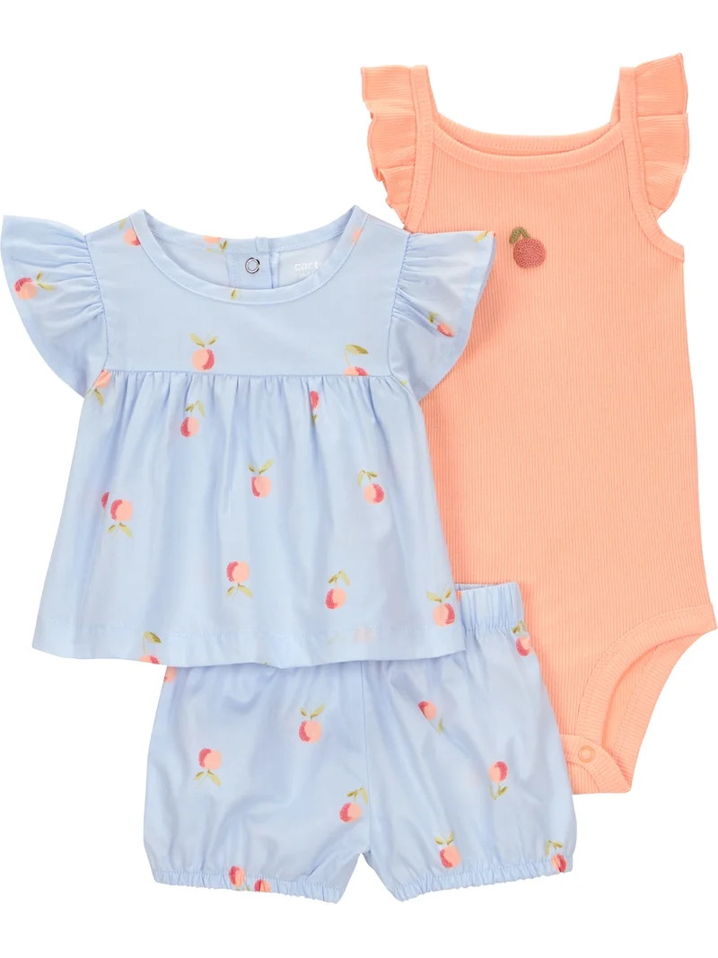 Carter's Child of Mine Baby Outfit Sets, 3-Piece, Sizes 0/3-24 Months | Walmart (US)