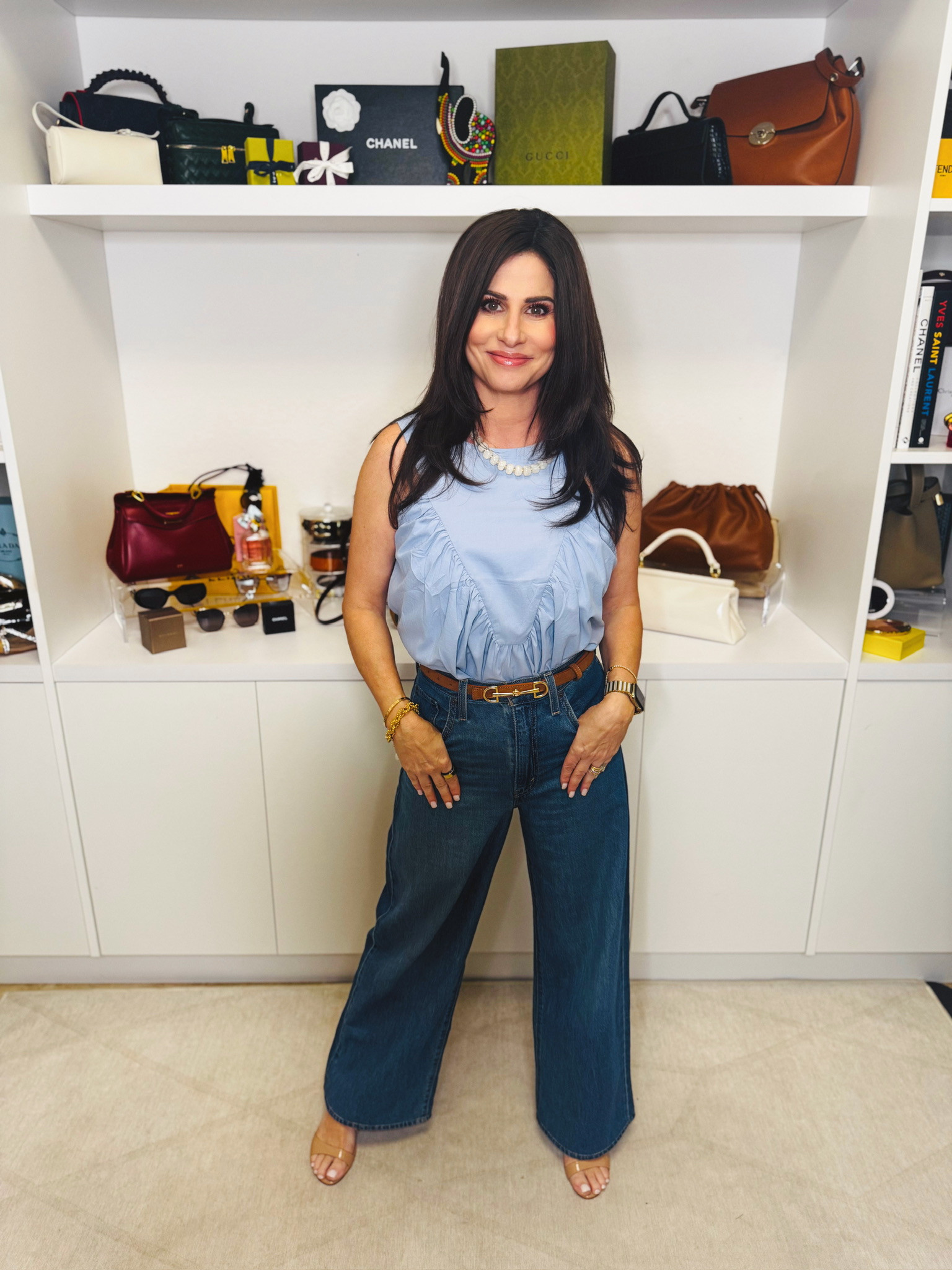 Peplum Babydoll Tank Top with Flowy Shirred Fit 

 #LTKgrwm #LTKootd #LTKOver40