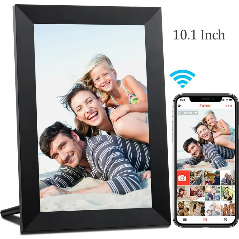 Doosl WiFi Digital Picture Frame, 10.1 inch IPS Touch Screen Smart Cloud Photo Frame with 16GB St... | Walmart (US)