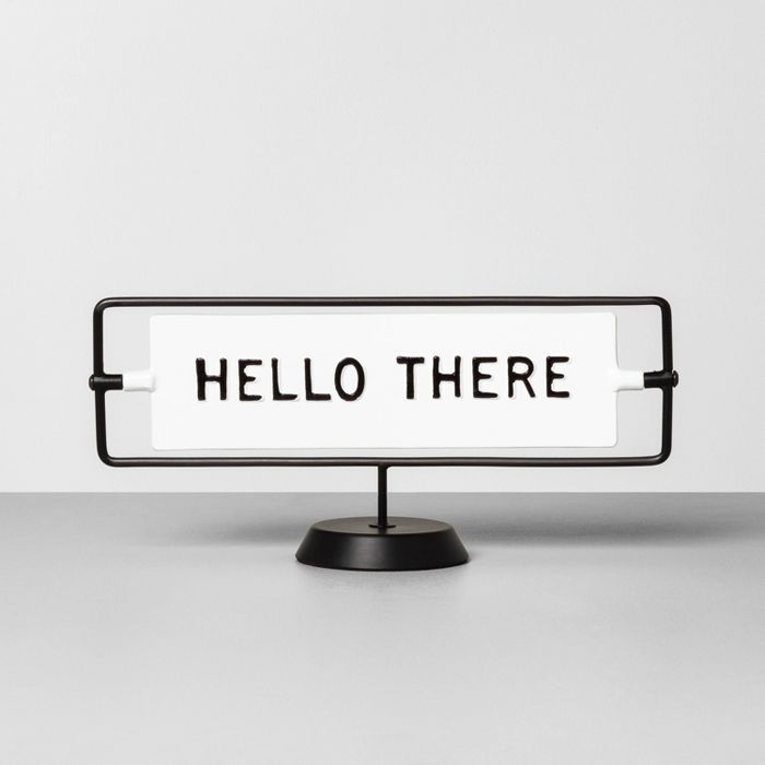 Miss You Already / Hello There Reversible Sign Sour Cream - Hearth & Hand™ with Magnolia | Target