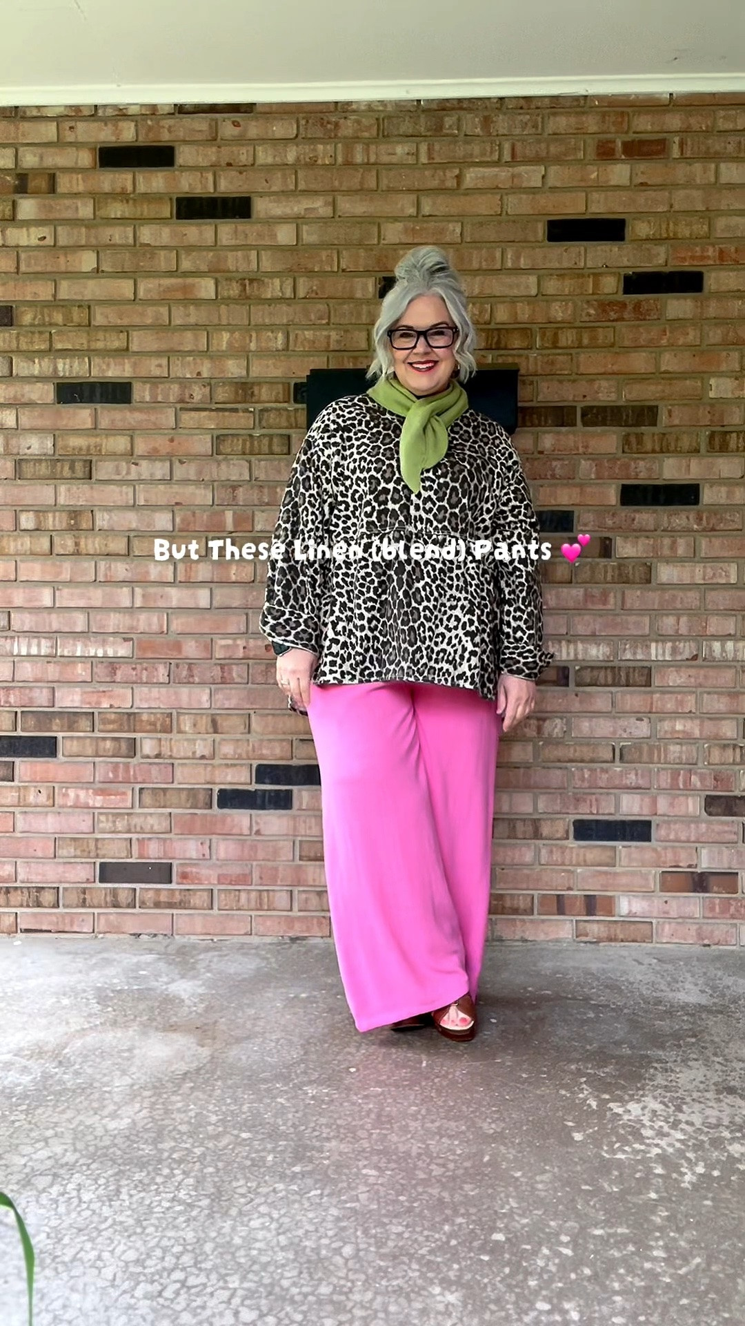 I love Pink and Leopard so much!!! I’m wearing xl@In the top and xxl in the pants. 🐆🩷I’m a size 16, 215 lbs, 5’2 (had to hem the pants) these pants are from TikTok shop I tried to link similar here in my LTK. However, if you want that specific link, let me know. ￼🤗
#over50style #over50fashion #DopamineDressing #over50club #ootd @Uaneo

#LTKootd #LTKOver40 #LTKMidsize