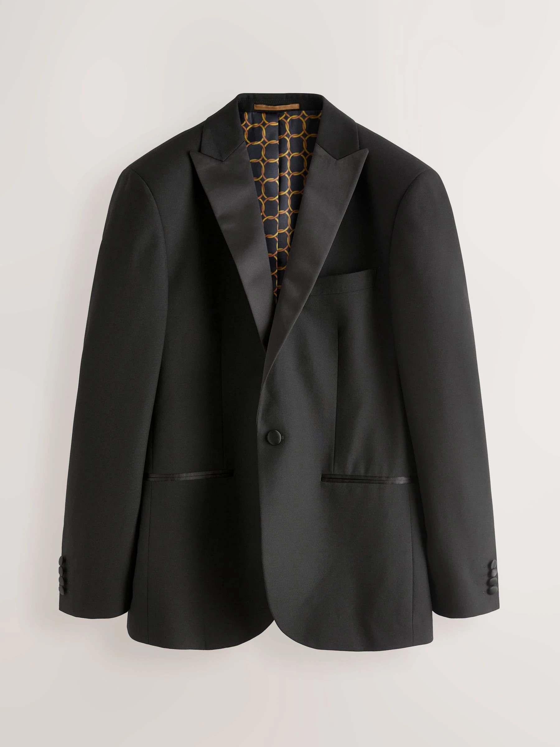 Next Black Slim Fit Tuxedo Suit Jacket | Next US