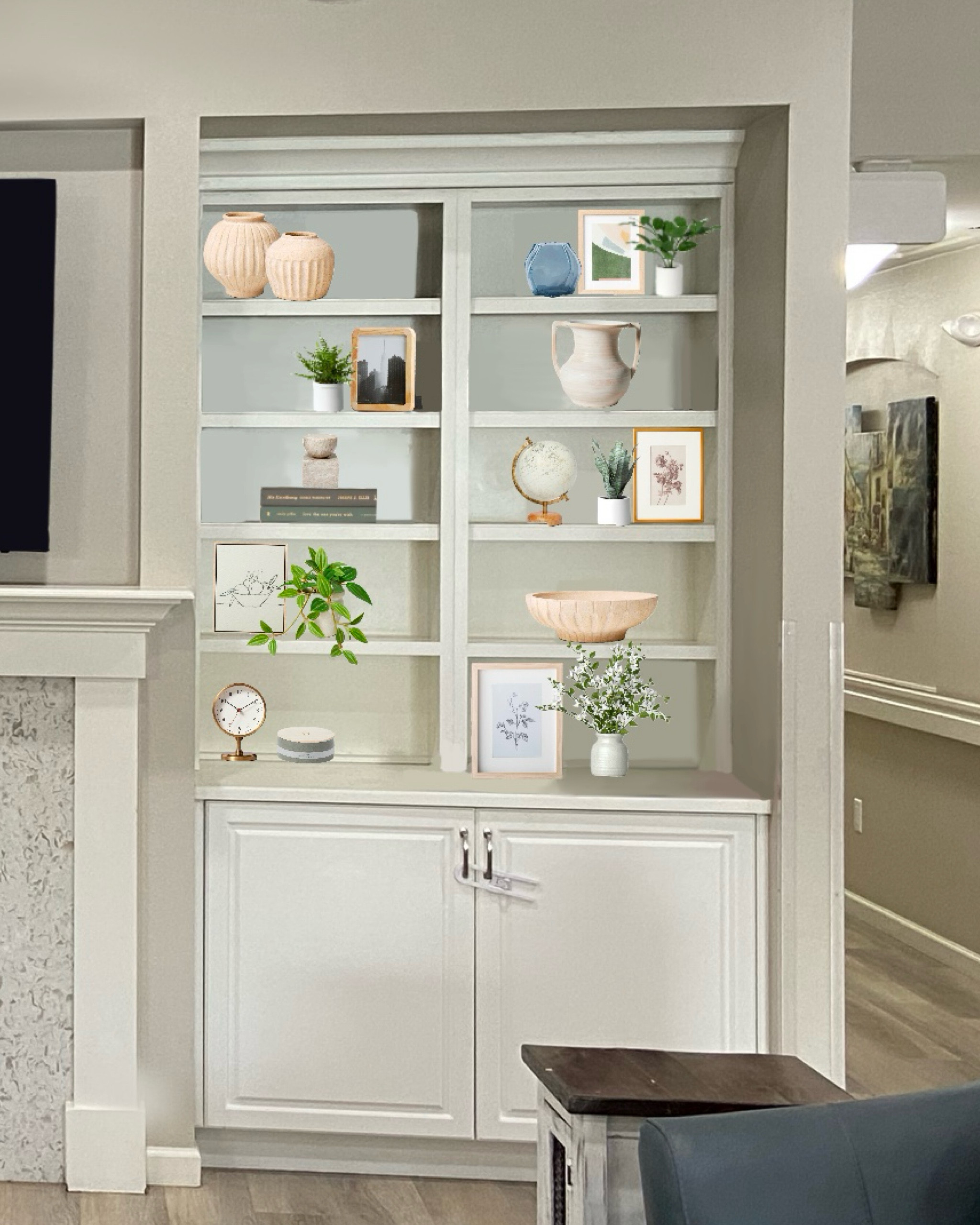 Decorating shelves doesn’t have to be complicated or expensive

#LTKHome #LTKFindsUnder50 #LTKFindsUnder100