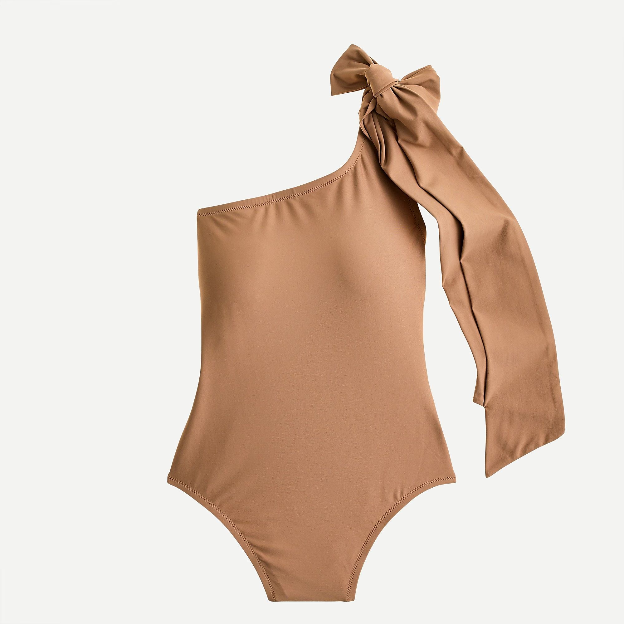 Bow-tie one-shoulder one-piece swimsuit | J.Crew US