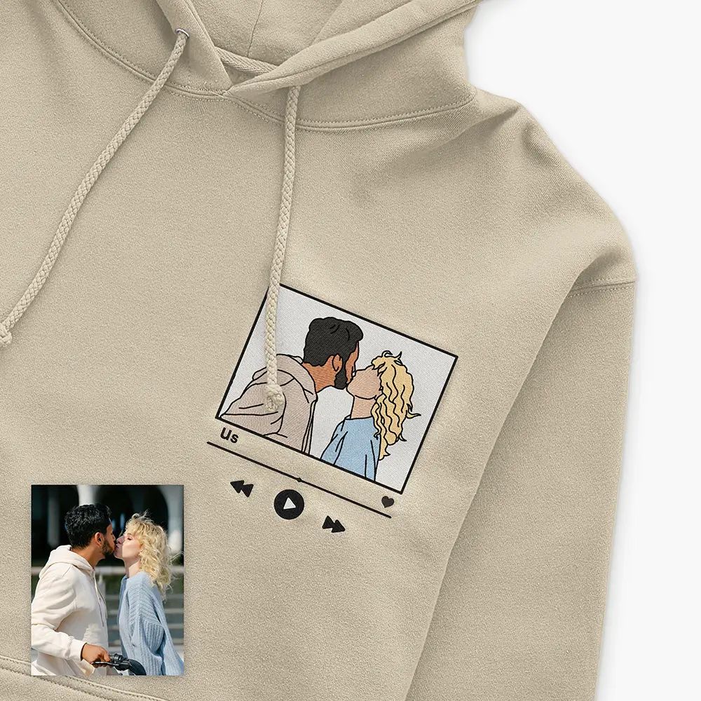 Vivid Verse - Custom Song Colored Art Embroidered Hoodie | Lime & Lou (US)