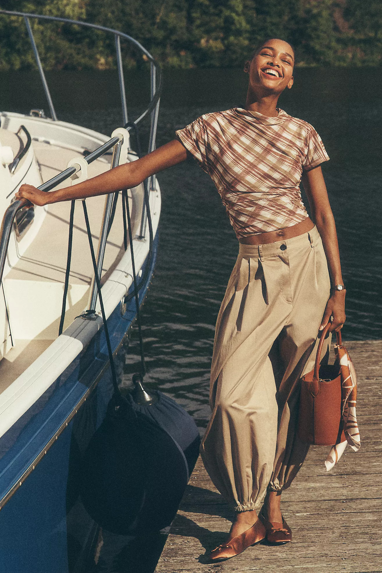 Derek Lam 10 Crosby Kendall Pleated Balloon Pants | Anthropologie (US)