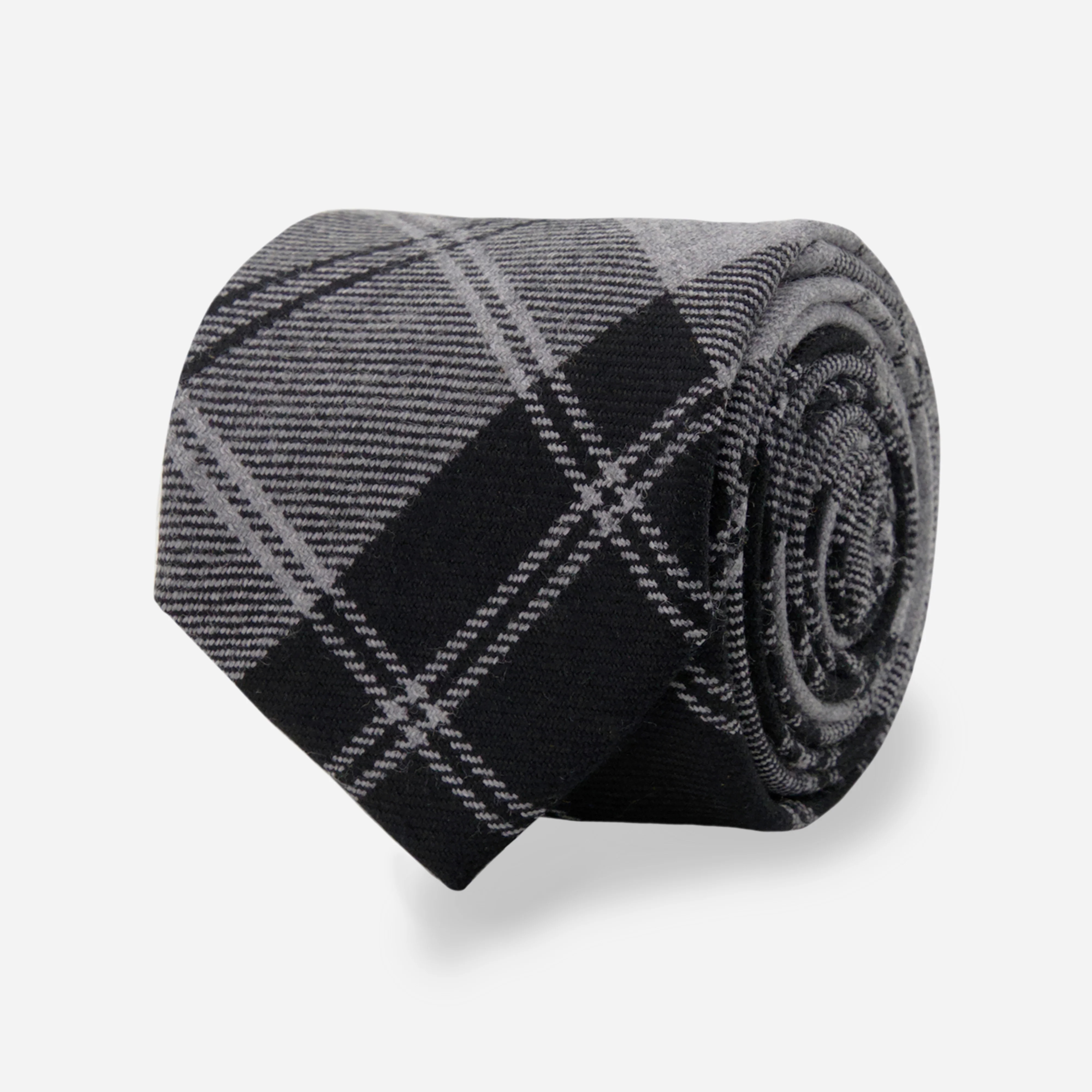 Douglas Tartan Plaid Grey Tie | Wool Ties | The Tie Bar | The Tie Bar