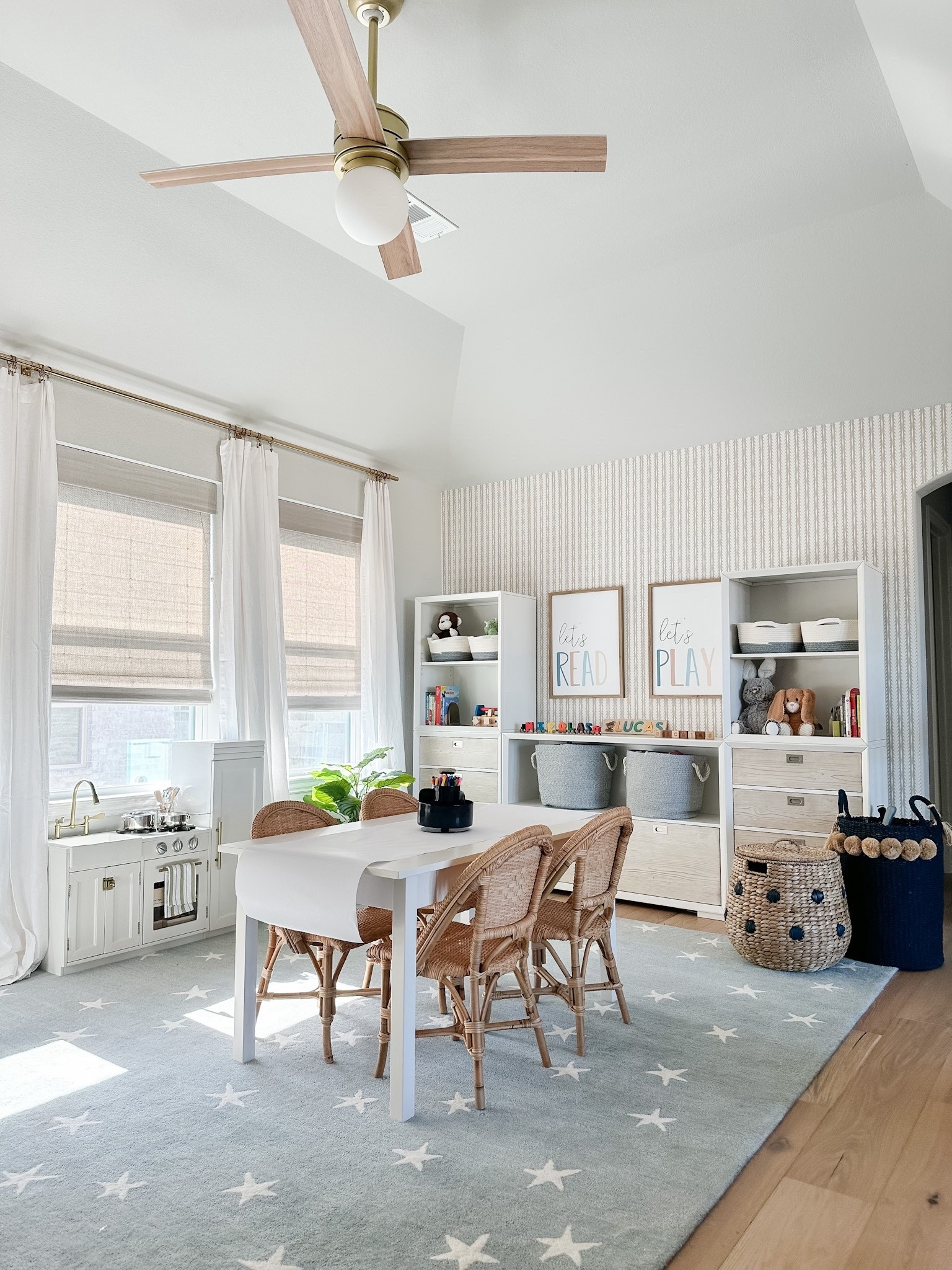 Neutral Playroom design, toy storage 

#LTKHome #LTKmomlife #LTKKids