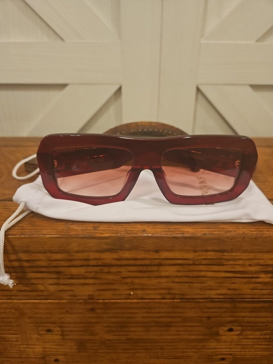 Lorvae Unbothered Scarlet Oversized Sunglasses | eBay US