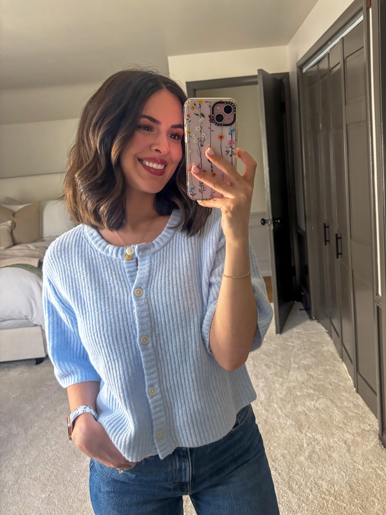 New staple sweater for spring 🦋 nursing friendly too! 

#LTKFindsUnder50 #LTKBaby #LTKStyleTip