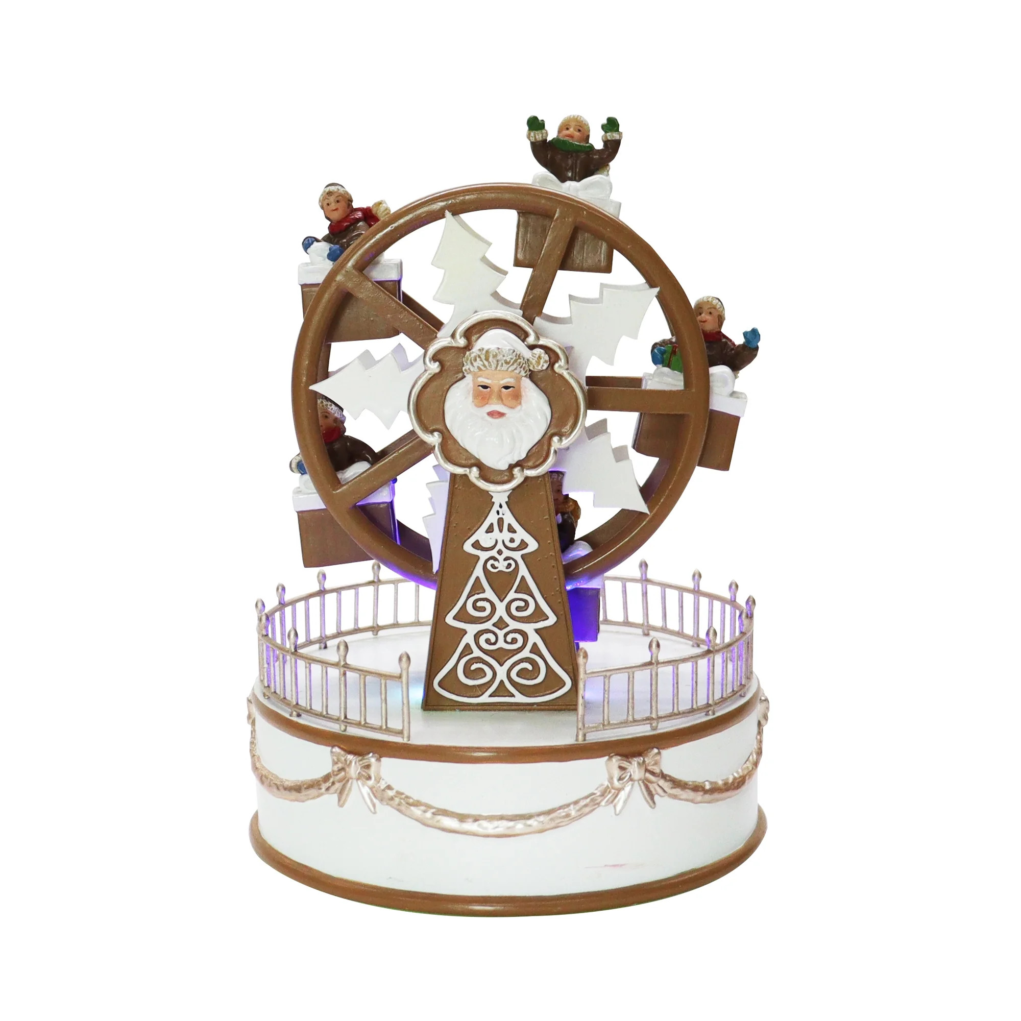 6.4''H Gingerbread LED Animated Musical Ferris Wheel Decoration, by Holiday Time | Walmart (US)