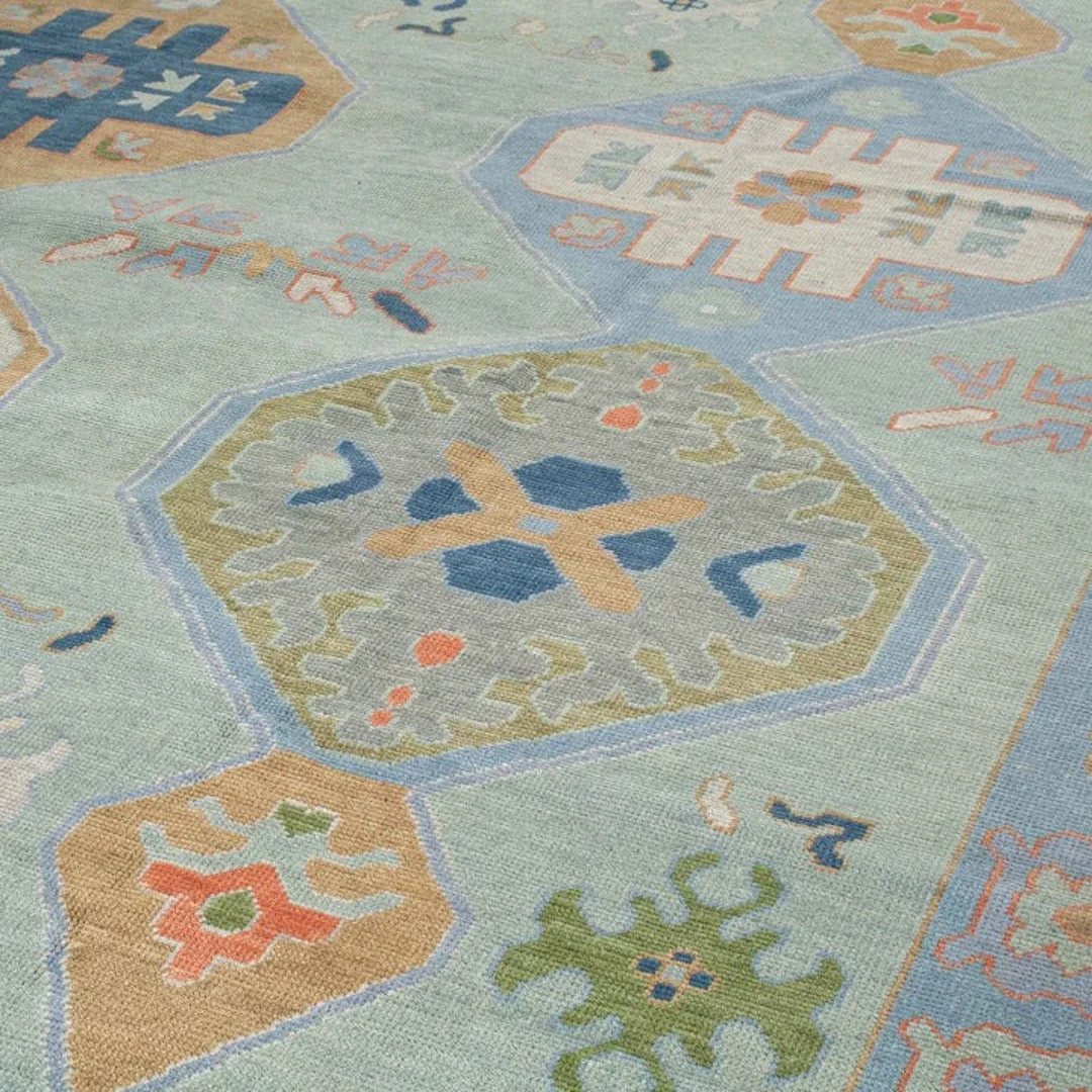 Modern Oushak Rug For Living Room Hall Room Office. | Etsy (US)