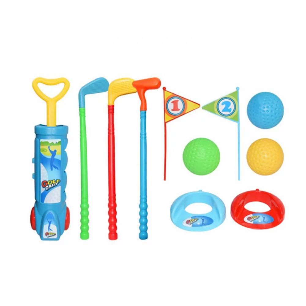 Deluxe Kid's Toy Golf Set w/ 3 Golf Balls, 3 Types of Clubs, 2 Practice Holes,2 Flags Perfect Gol... | Walmart (US)