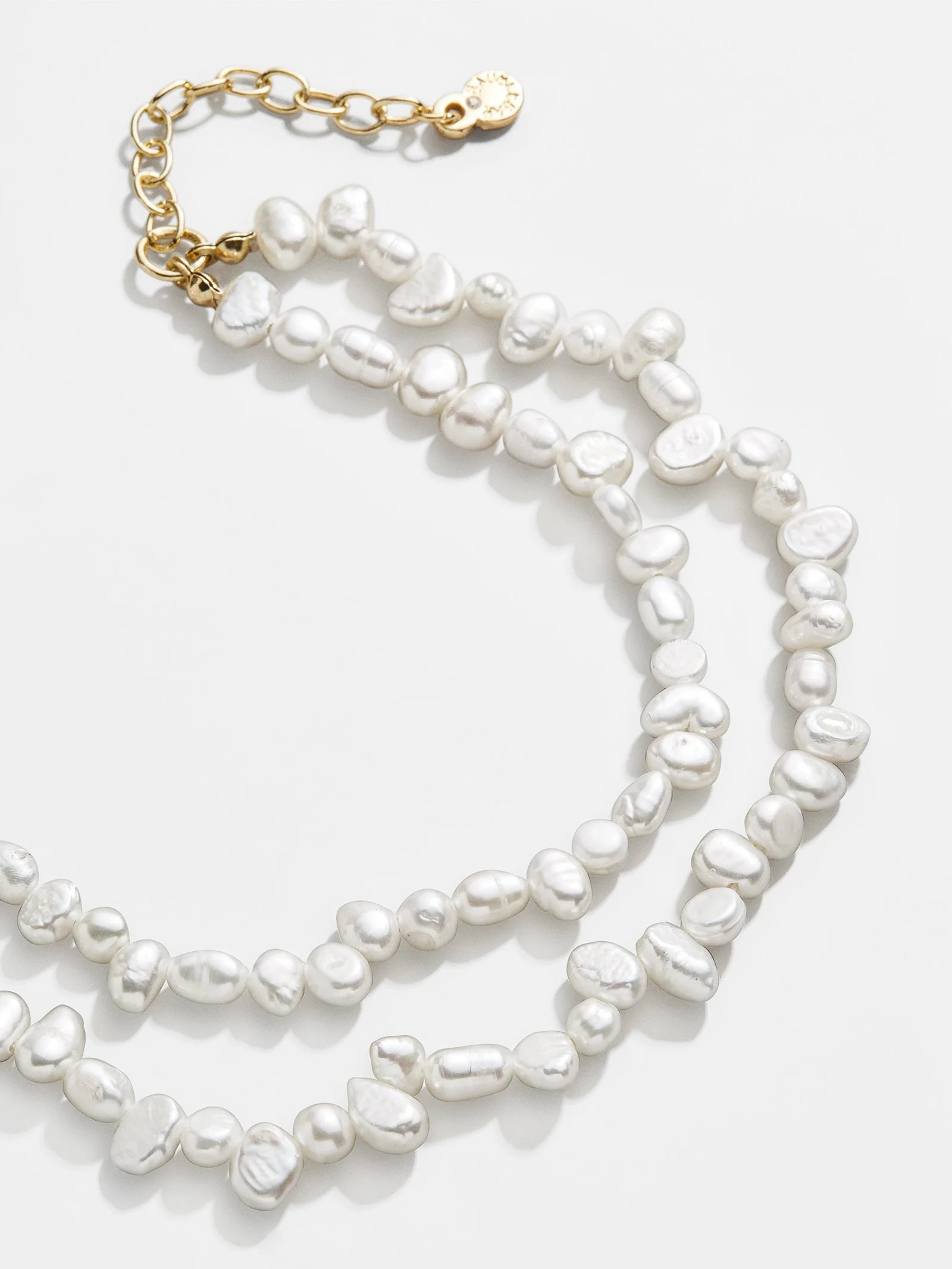 Teagan Pearl Layered Anklet  - White | BaubleBar