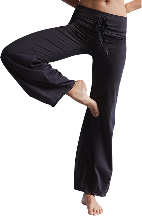 Women's Quick Step Bubble Pants High Waist Drawstring Wide Leg Flare Yoga Active Lounge Pants for... | Amazon (US)