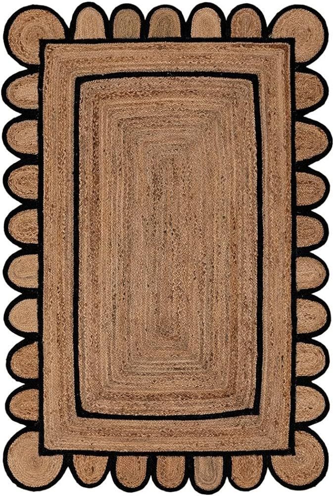 ROYAL ARTS & CRAFTS 2x3, 2x4, 2x5, 2x6, 2.6x6 2.6x8 2.6x10 Ft. Hand Braided Natural Jute And Recy... | Amazon (US)