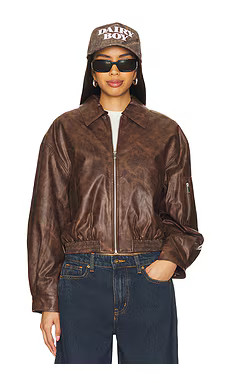 superdown Janeka Jacket in Brown from Revolve.com | Revolve Clothing (Global)