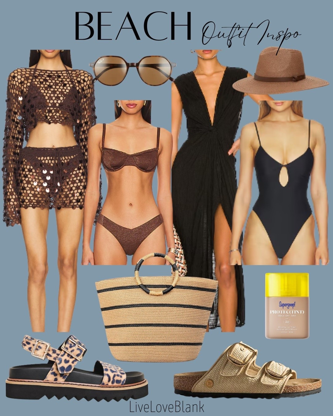 Beach day outfit inspo
Swimwear
Coverups 
Beach tote
Bathing suits bikini and one piece 
Birkenstock platform sandals 
@Revolve 
@Anthropologie 
@nordstrom 


#LTKOver40 #LTKTravel #LTKU
