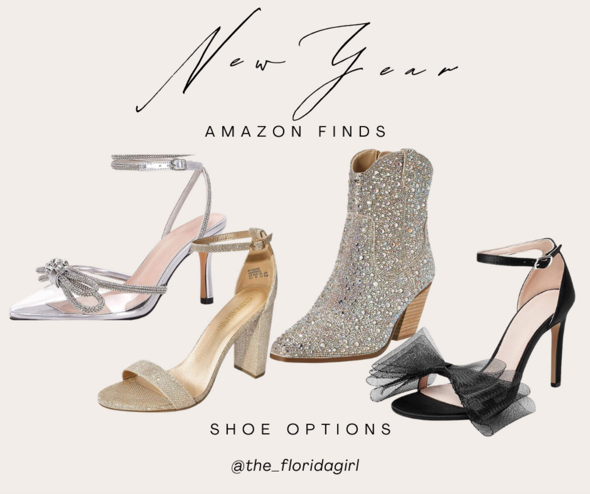 NYE amazon shoe options under $100 #nye #newyears #newyearseve #nye2024 #shoes #boots #heels #highheels #booties #ankleboots #bows #rhinestones #party #partylook #partyshoes #holiday #christmas #christmaspartylook #partyattire #holidayshoes #event #wedding #weddingshoes #amazon #amazonfinds

#LTKshoecrush #LTKparties #LTKHoliday