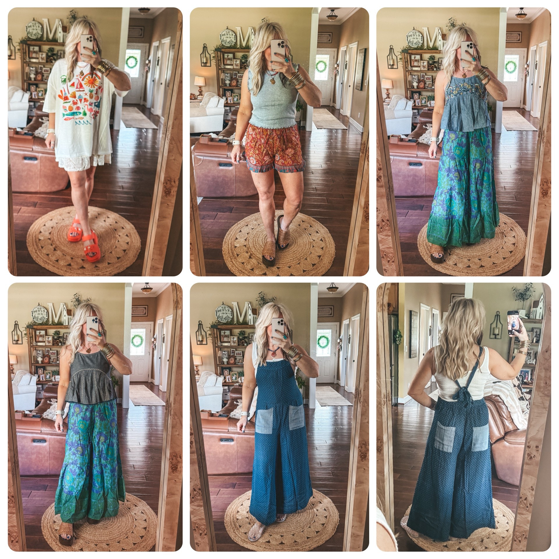 I’m a size 8/ M wearing a medium in everything but got a large in graphic tee. 
#naturallife #bohostyle #bohooutfits #summeroutfit

#LTKOver40