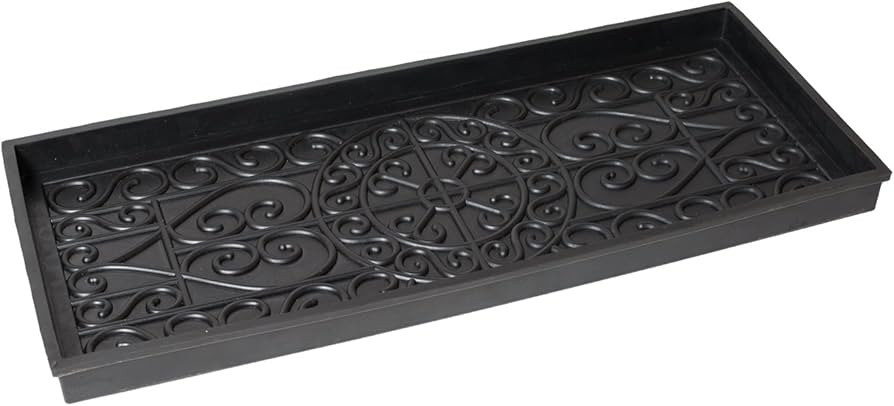 Rubber Boot Tray | 34" Decorative Boot Tray for Entryway | Shoe Tray | Amazon (US)