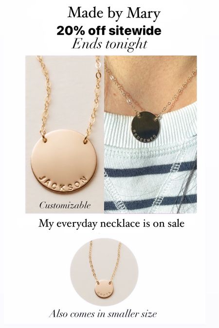 My everyday necklace is on sale for 20% off. Doesn’t tarnish. I wear it all the time even in the shower


#LTKsalealert #LTKGiftGuide #LTKover40