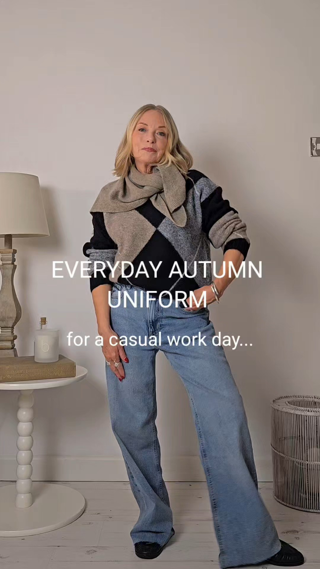 Everyday Autumn Uniform Day 4...argyle knit jeans and loafers!

#LTKuk #LTKautumn #LTKjeans