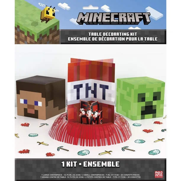 Minecraft Party Table Decorating Kit, 23pcs | Walmart (US)