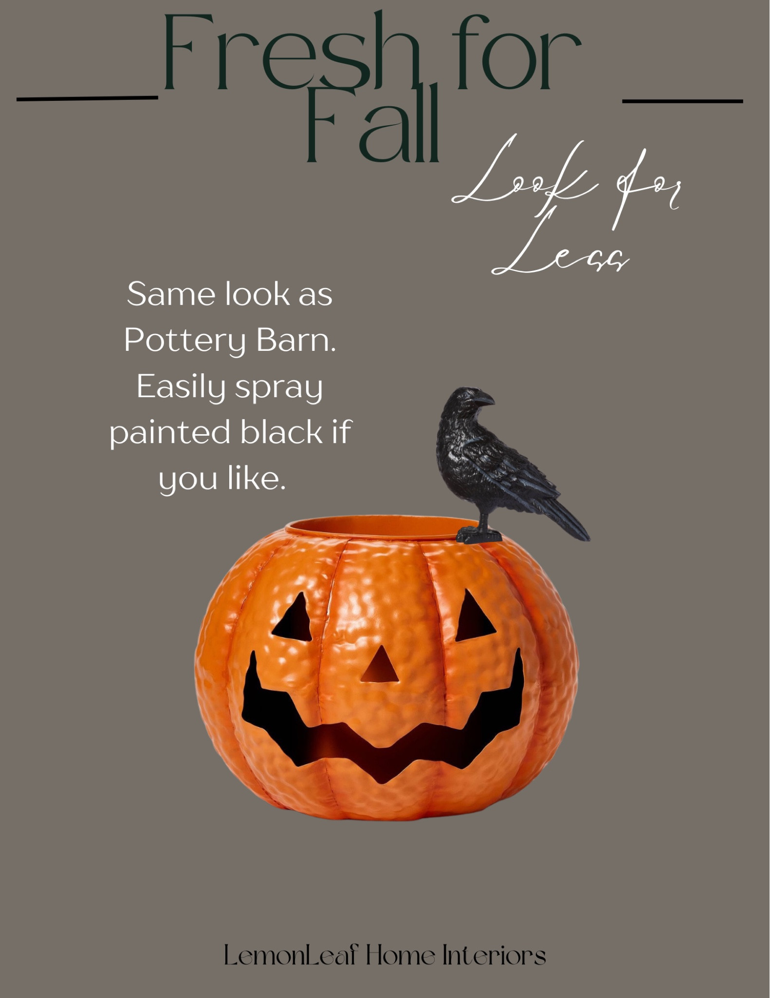 This is so similar to the pottery barn retro Jack-o-lantern. Spray paint it black and it’s a perfect match. 



#LTKfindsunder50 #LTKhome #LTKHalloween