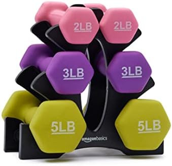 Amazon Basics Neoprene Coated Dumbbell Hand Weight Set | Amazon (CA)