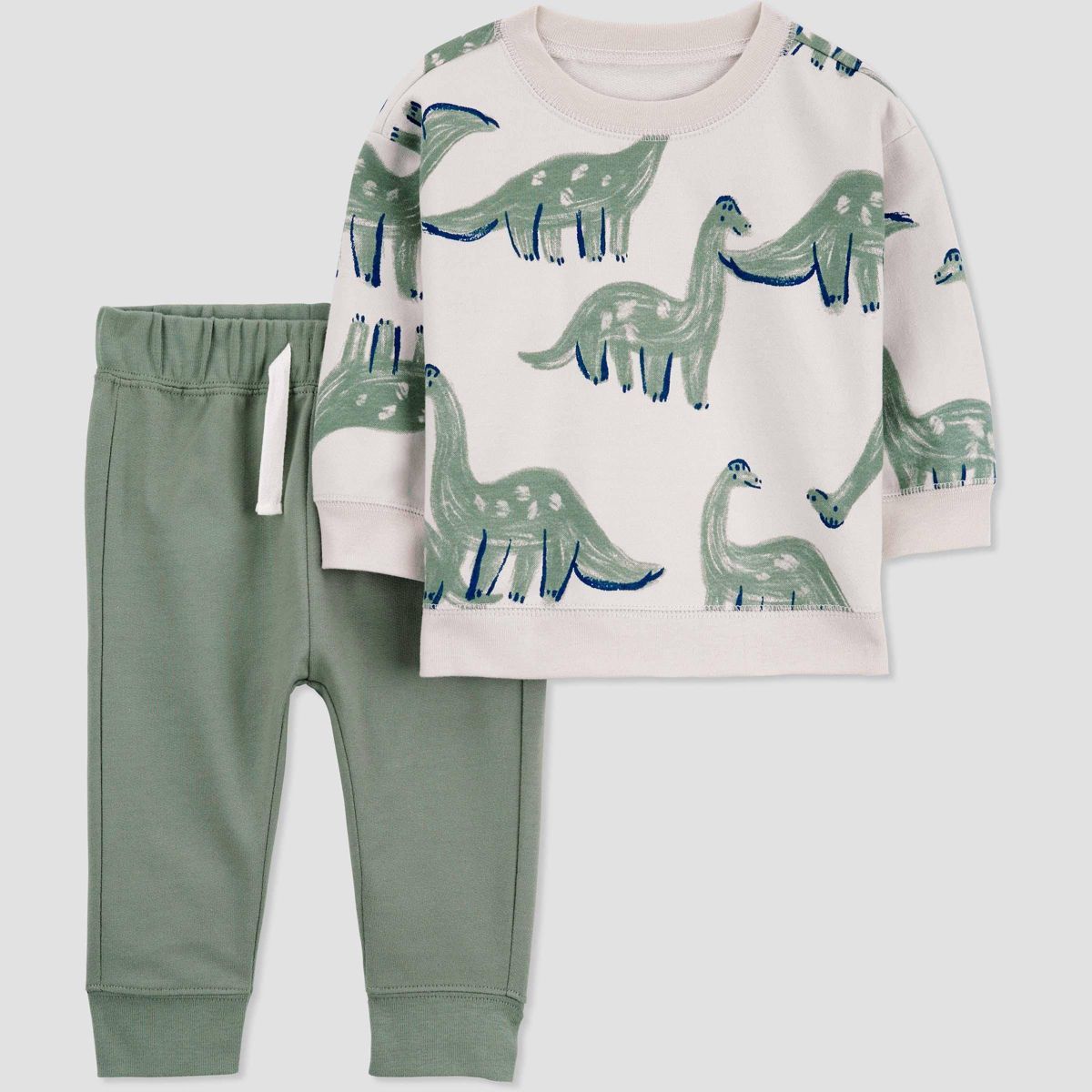 Carter's Just One You® Baby Boys' 2pc Dino Top & Pants Set - Green 12M | Target