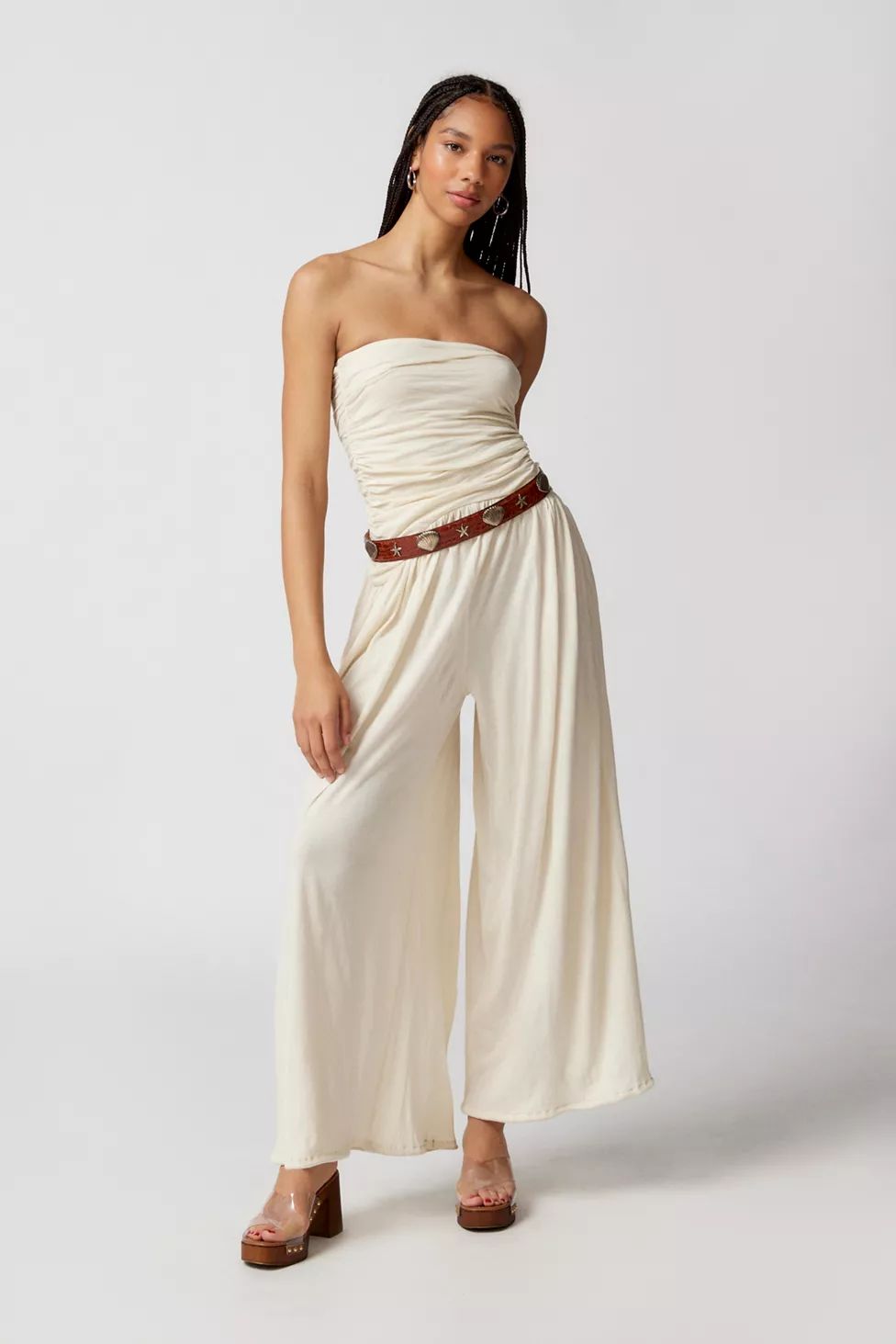 Out From Under Iris Ruched Strapless Jumpsuit | Urban Outfitters (US and RoW)