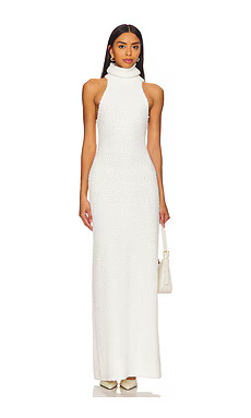 LPA Evan Maxi Knit Dress in Winter White from Revolve.com | Revolve Clothing (Global)