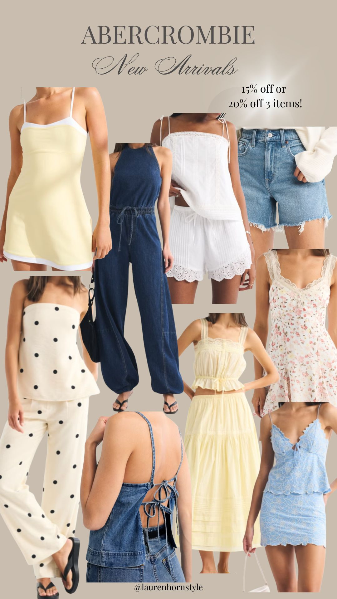 Abercrombie new arrivals now ON SALE! 15% off site wide or 20% off three items!  

 #LTKootd #LTKSeasonal #LTKSaleAlert