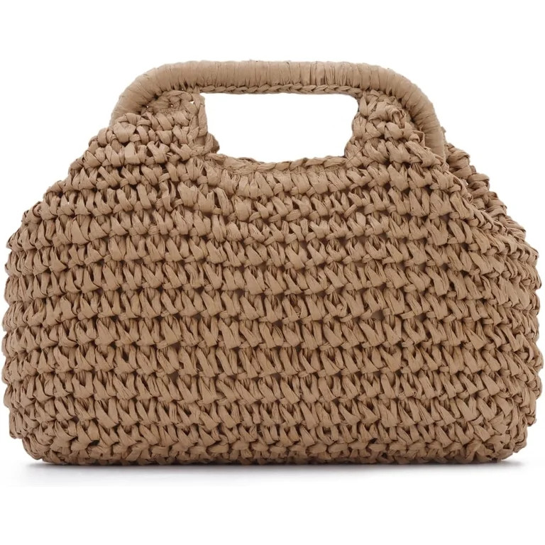 CAILDANL Straw Dumpling Clutch Purse Summer Vacation Beach Crossbody Bag for Women Pouch Straw Wo... | Walmart (US)