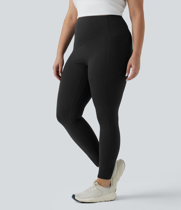 Women’s Plus Size Halara UltraSculpt™ High Waisted Tummy Control Butt Lifting Ruched Yoga Leg... | HALARA