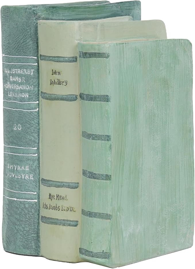 Decorative Books Living Room Décor - Resin Sage Green Faux Books Fake Modern Home Decoration for... | Amazon (US)