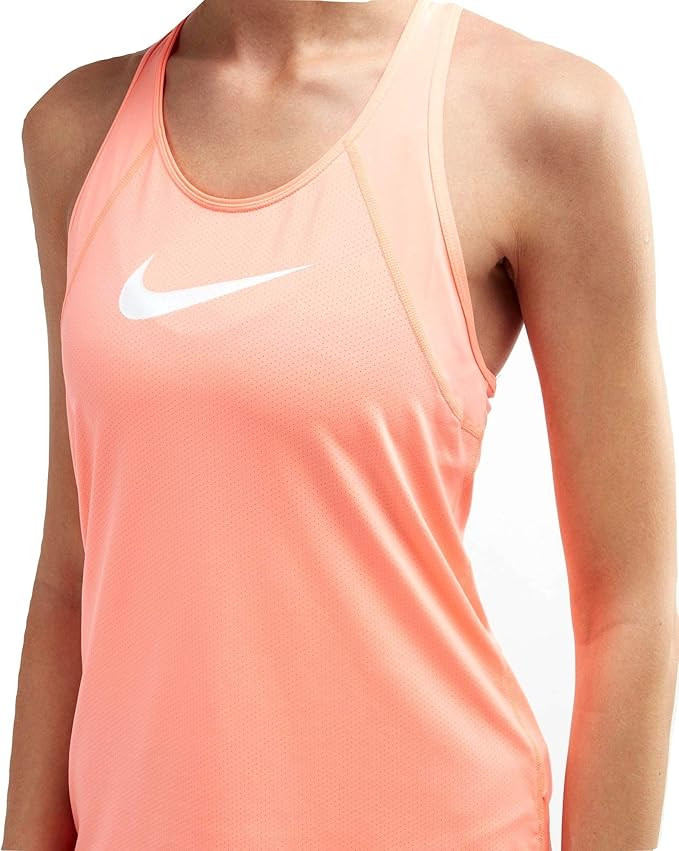 Nike Womens Pro Mesh Training Tank (Crimson Pulse/White | Amazon (US)