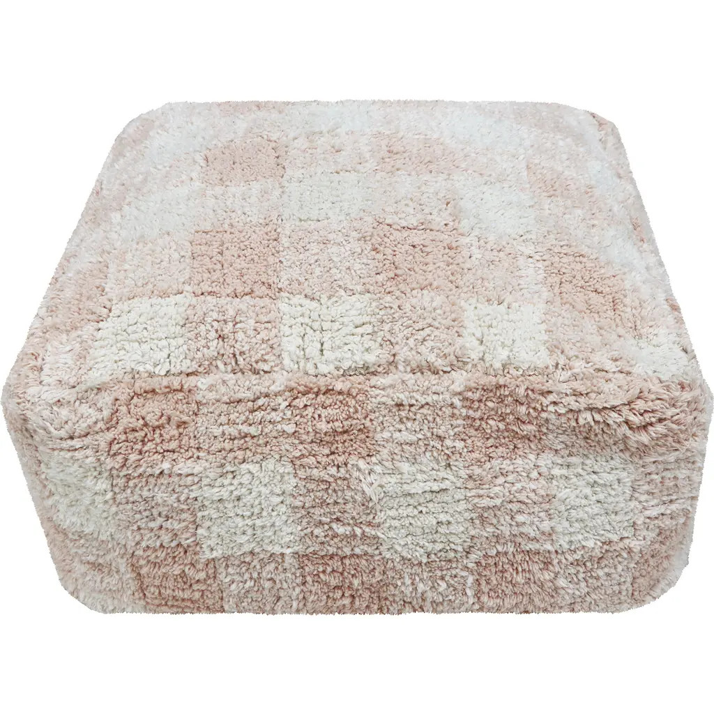 Lorena Canals Vichy Pouf in Rose at Nordstrom | Nordstrom